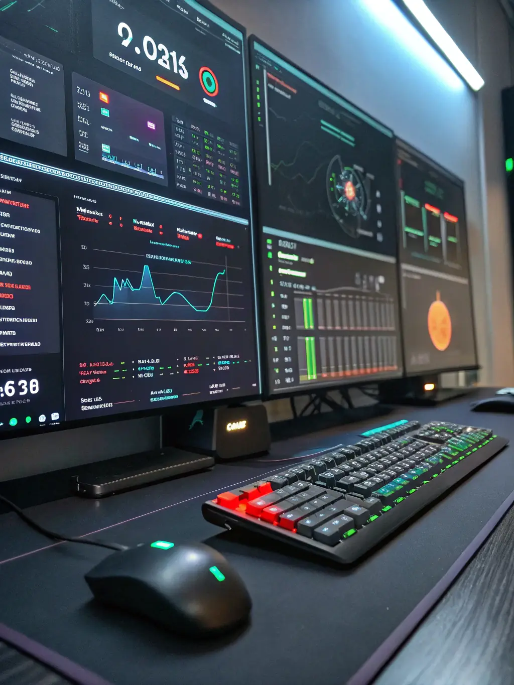 A website maintenance dashboard showing updates, security scans, and performance monitoring, illustrating Expert Cyber's commitment to ongoing support.